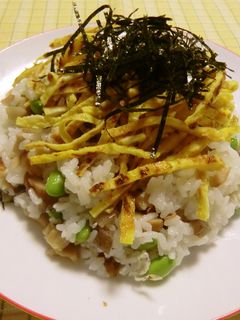 おでんの残りで(煮しめでも)~ちらし寿司-レシピのメイン写真