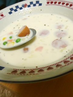 レンジで簡単♡豆乳スープ-レシピのメイン写真