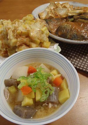 簡単♪さつまいもの豚汁-レシピのメイン写真