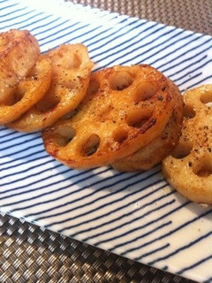 レンコンのバター醤油焼き-レシピのメイン写真
