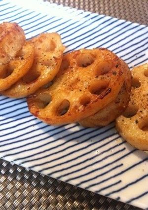 レンコンのバター醤油焼き-レシピのメイン写真