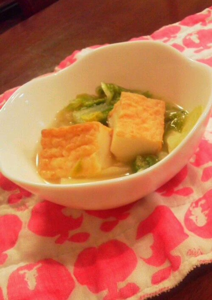 白菜とあつあげのたいたん-レシピのメイン写真