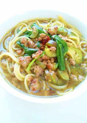 台湾ラーメンの味で　スープパスタ-レシピのメイン写真
