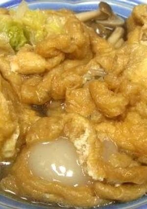 おもちがとろ～り☆すしあげ巾着煮！！-レシピのメイン写真