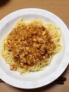 我が家のミートスパ-レシピのメイン写真