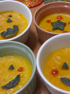 シナモン風味☆とろとろかぼちゃプリン♪-レシピのメイン写真