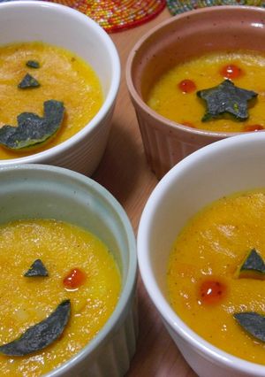 シナモン風味☆とろとろかぼちゃプリン♪-レシピのメイン写真