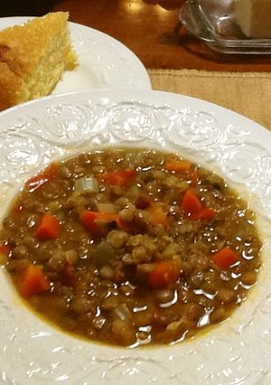 レンズ豆のスープ-レシピのメイン写真