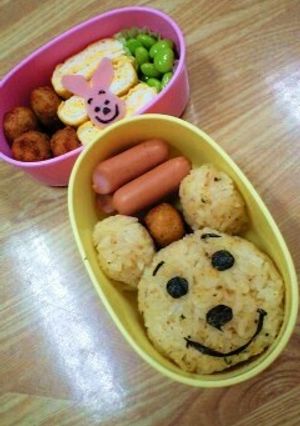 キャラ弁★くまのプーさん★簡単おにぎり-レシピのメイン写真