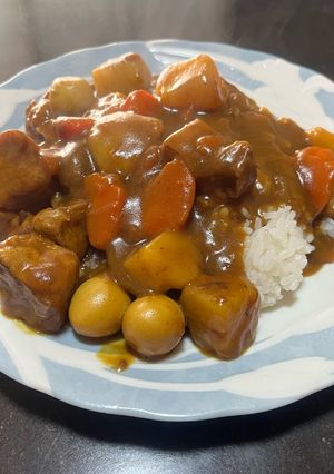 昭和の一般的な家庭のカレーライス-レシピのメイン写真