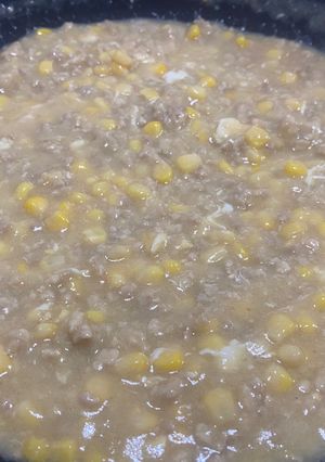鶏ひき肉とコーンのやさしいとろみあん-レシピのメイン写真
