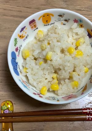 一人分のとうもろこしご飯-レシピのメイン写真