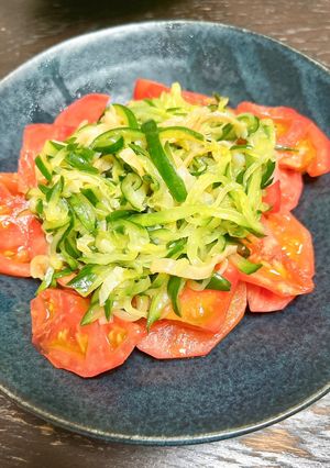 トマトときゅうりとクラゲの冷菜-レシピのメイン写真