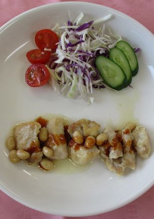 鶏もも肉と大豆のバーベキューソース-レシピのメイン写真