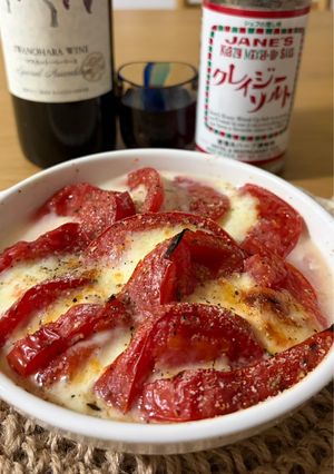 チーズとろ旨☆焼きモツァレラトマト-レシピのメイン写真