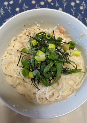 明太子クリームそうめん-レシピのメイン写真
