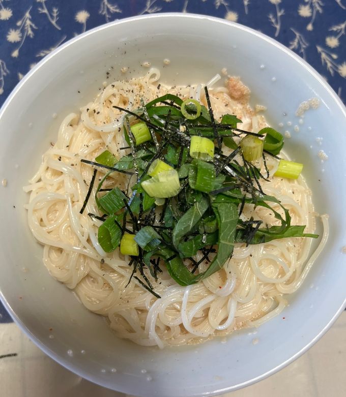 明太子クリームそうめん-レシピのメイン写真