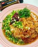 焼肉の生だれさっぱり夏の梅納豆そうめん