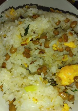 ねぎと玉子の納豆炒飯😊-レシピのメイン写真