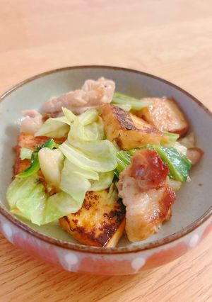 豚肉と厚揚げの生姜炒め-レシピのメイン写真