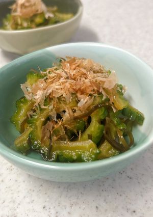ゴーヤの梅酢塩昆布漬け-レシピのメイン写真