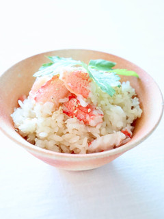 シンプルに、贅沢な【蟹飯】-レシピのメイン写真