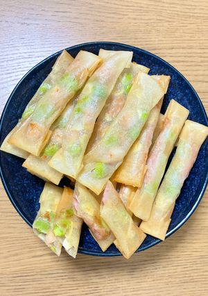 エビと枝豆の春巻きスティック-レシピのメイン写真