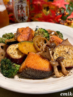生鮭と秋野菜バター醤油炒め-レシピのメイン写真
