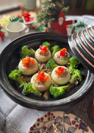 玉ねぎ麹香る、まるごと蕪の肉詰めXmas-レシピのメイン写真