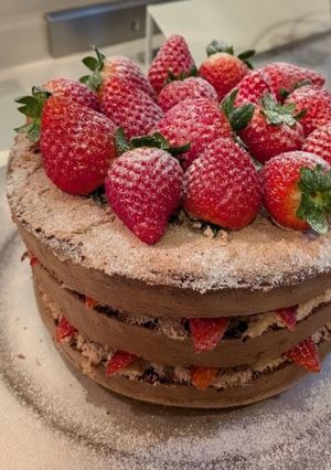 チョコスポンジ18ｃｍ✕高さ7ｃｍ-レシピのメイン写真