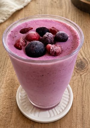 朝食ミックスベリー♡ヨーグルトスムージー-レシピのメイン写真