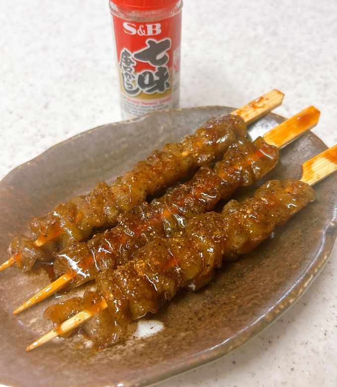 冷凍こんにゃくの鶏皮串風-レシピのメイン写真