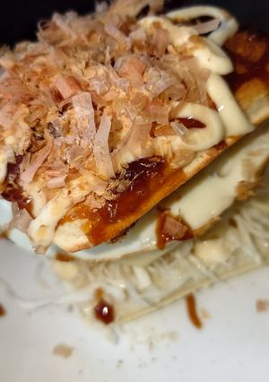 ギルティ⭐️焼きそば＆お好み焼きトースト-レシピのメイン写真
