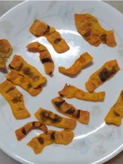 柿の皮チップス:レンチンでお手軽-レシピのメイン写真