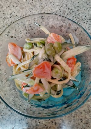 むき枝豆のスパゲッティサラダ-レシピのメイン写真