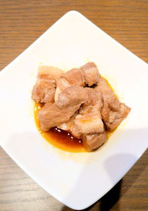 週末ご褒美★豚肉の和風BBQ風煮込み★-レシピのメイン写真