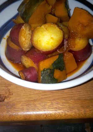 かぼちゃとさつまいもの煮物-レシピのメイン写真