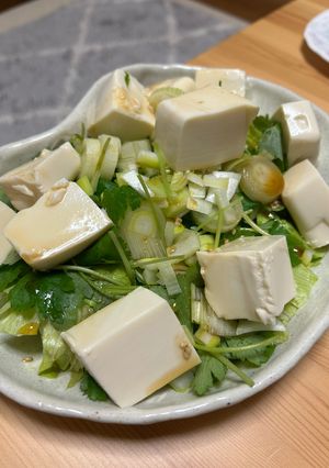 三つ葉と豆腐のサラダ-レシピのメイン写真