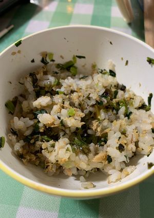 ツナと小松菜のふりかけ混ぜご飯-レシピのメイン写真