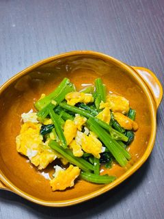 ほうれん草と卵の炒め物-レシピのメイン写真