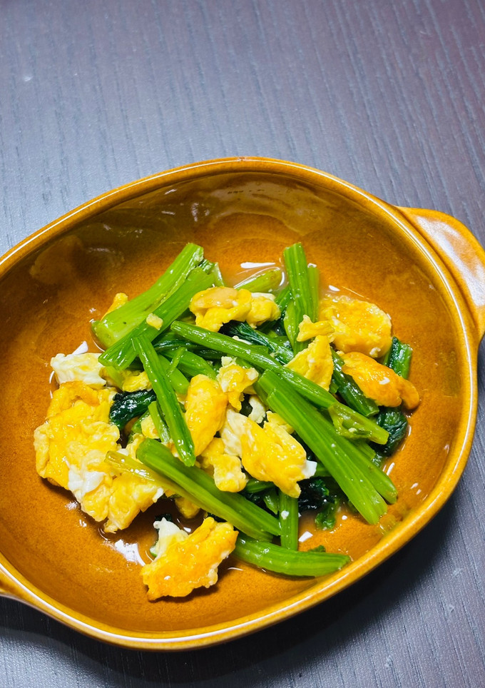 ほうれん草と卵の炒め物-レシピのメイン写真
