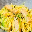 和風豆乳クリームパスタ(豆苗入り)