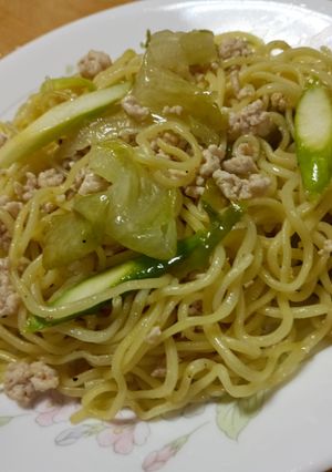 鶏ひき肉の塩レモン焼きそば-レシピのメイン写真