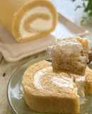 卵3個で共立て　米粉のロールケーキ