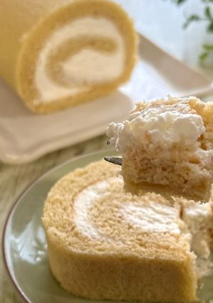 卵3個で共立て　米粉のロールケーキ-レシピのメイン写真