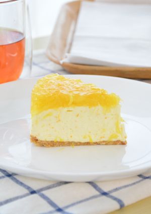 〈COPDの方向け〉柑橘レアチーズケーキ-レシピのメイン写真
