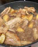 豚肉とじゃがいも茄子の炒め物