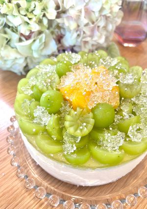 シャインマスカットのレアチーズケーキ-レシピのメイン写真