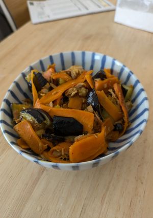 茄子と人参のツナカレー炒め-レシピのメイン写真