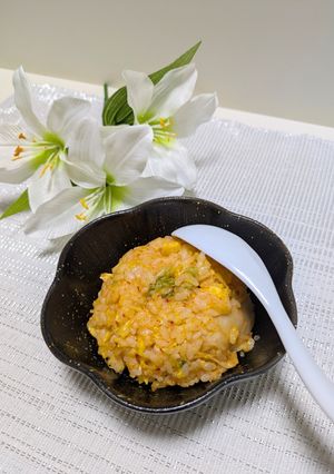 韓国風！炒め卵ごはん〜キムチ入り〜-レシピのメイン写真